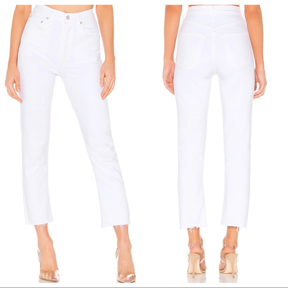 Agolde Riley High Rise Straight Crop